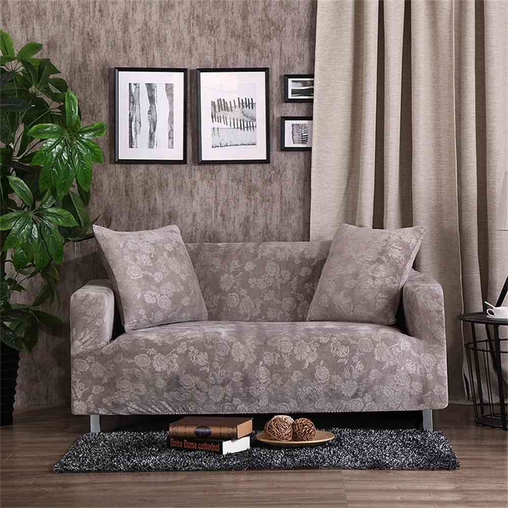 4 Seater Chair Sofa Cover Couch Cover Elastic Plush Velvet Furniture Slipcover Protector Sofa cover chair protector
