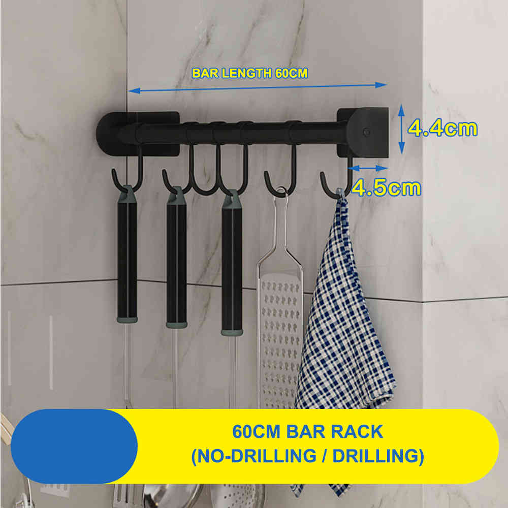 Stainless Steel Kitchen Storage Rack Wall Mount Kitchen Utensil Rack Spice Dish Bowl Shelf Chopstick Holder Seasoning Frame