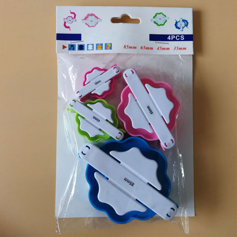 Pompom Maker Sewing Tools Accessory Fluff Ball Weaver Needle Home Supplies DIY Needlework Set Craft Knitting Tool Pompom Set