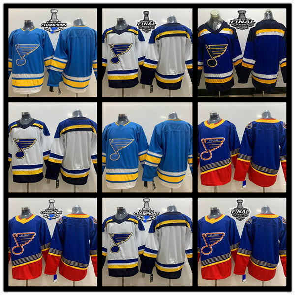 St. Louis Blues hockey jersey Stanley Cup Champions 90 Ryan O&#039;Reilly 50 Binnington 91 Tarasenko 47 Torey Krug Schwartz Parayko Schenn jerseys s