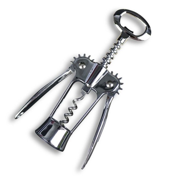 Chrome Plating Zinc Alloy Bottle Opener Durable Red Wine Beer Corkscrew Multifunction Premium Wing Corkscrews Cork Remover Sommeliers Tools