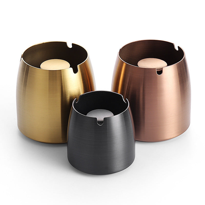 Exquisite Fashion Office Home Creative Personality Portable Ashtray Carry On-board Car Trendy Practical Ashtray With Cover