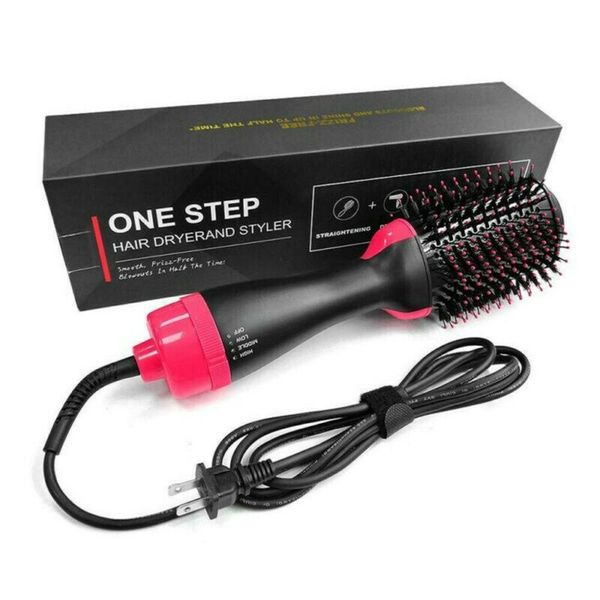 Women 3 In 1 One Step Dryer Volumizer Air Brushes - Negative Ion Hair Dryer, Straightener and Curler hotsale