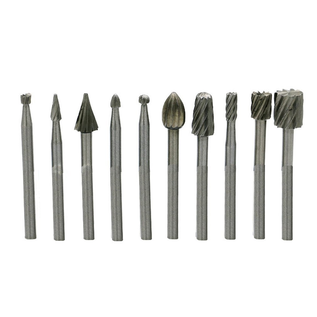 10Pcs High Speed Steel Rotating Slides Cut Brains Woodworking Real Grave Heads Tool Household Diy Kits