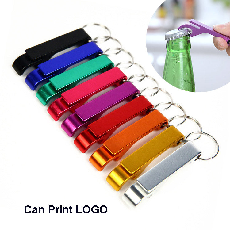 wholesale Pocket Key Chain Beer Bottle Opener Claw Bar Small Beverage Keychain Ring Can do logo