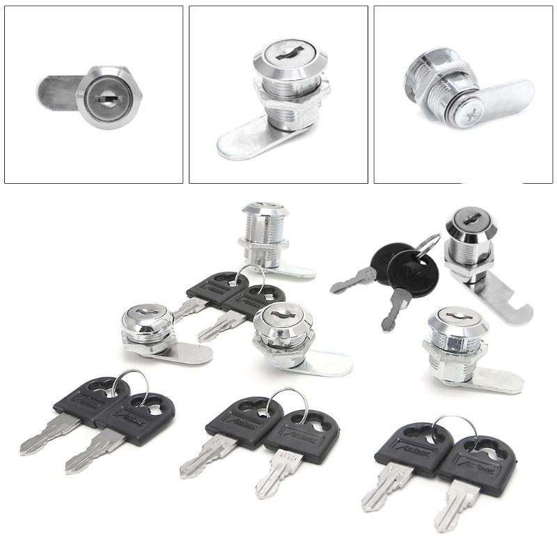 Load Locks With 2-Keys Lock Furniture Hardware Door Cabinet Lock For Bureau Brief Box Cam Locks