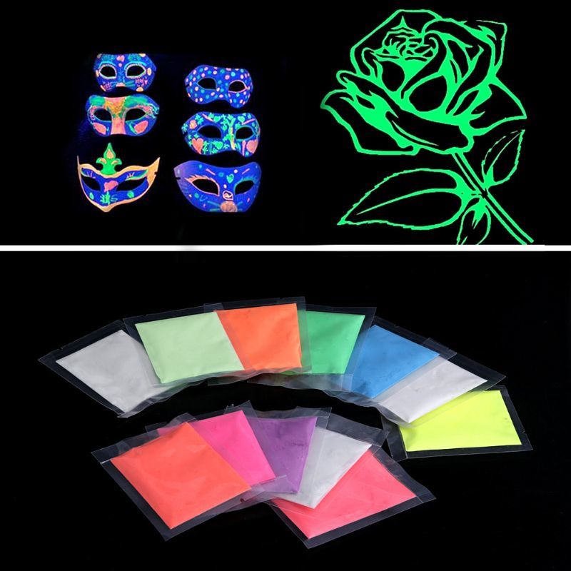 Fluorescent Super Bright Glow-In-The-Dark Poeder Glow Pigment Neon Lighting Powder Nail Glitter