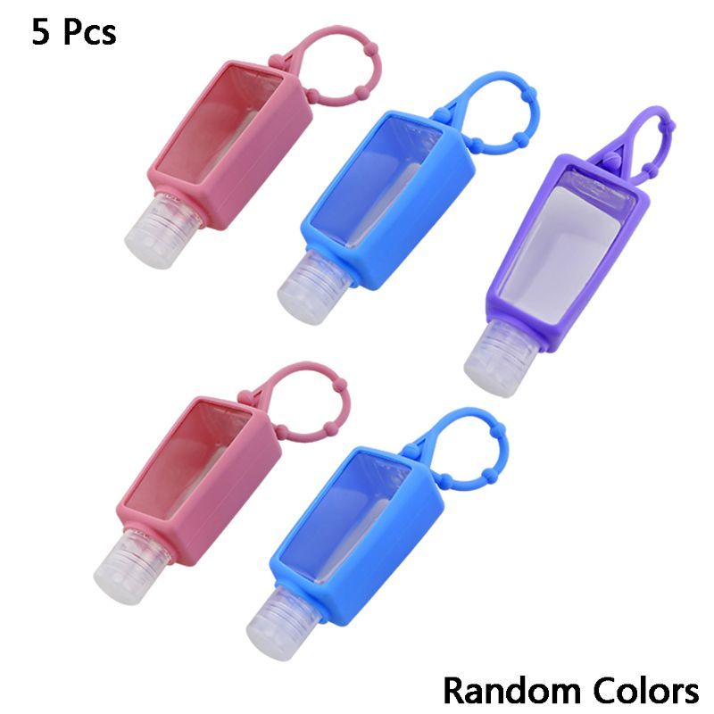 5 Pcs 30 Ml Pocketable Silicones Mini hand disinfectant Gel Holder Portable Safety Gel Holder Reizen Shampoo Zeepdispenser bottle