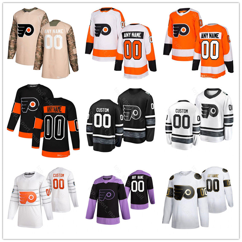 Philadelphia Flyers 2020 All Star Jersey Men Hockey 14 Sean Couturier 9 Ivan Provorov 11 Travis Konecny 28 Claude Giroux 93 Jakub Voracek SHIRT UNIF