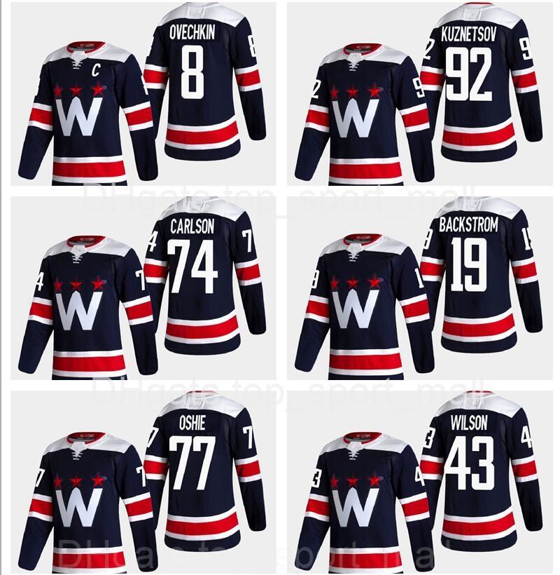 Reverse Retro Washington Capitals Alexander Alex Ovechkin Jersey Hockey Tom Wilson Oshie Evgeny Kuznetsov Nicklas Backstrom Henrik Lundqvist uniform