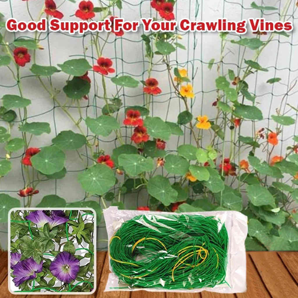 Vegetable fruit flower vine climbing plants net garden cucumber chess garden network, plant trellis garden tool