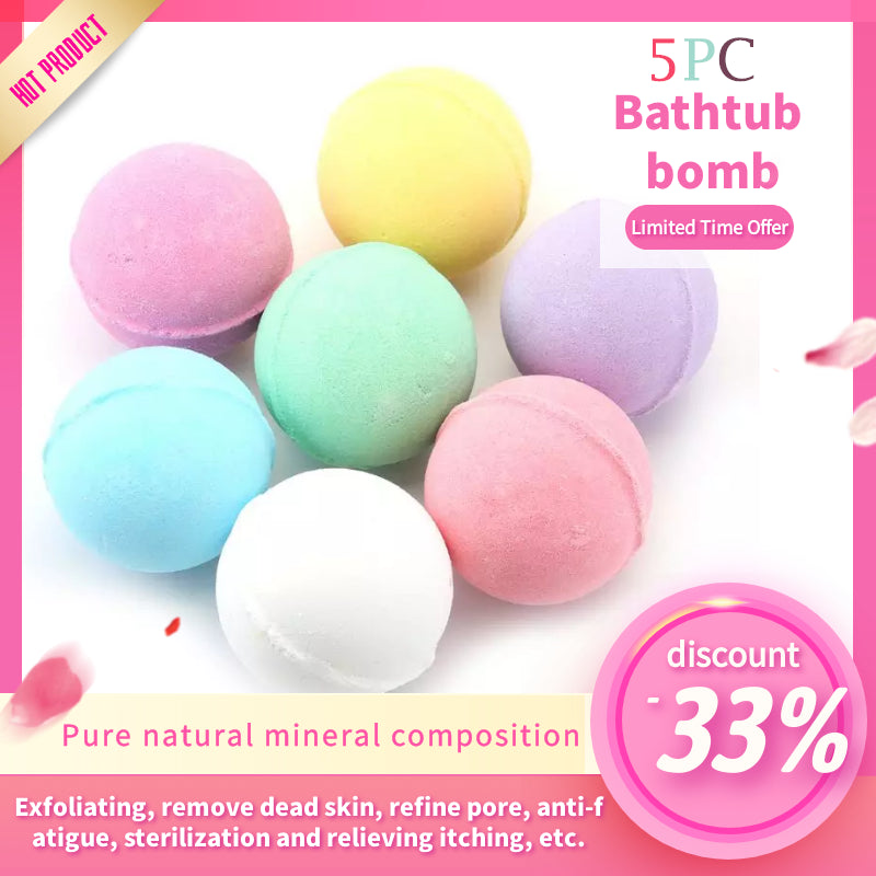 Pcs5-20g Small Bath Bomb Body Stress Relief Bubble Ball Moisturize Shower Cleaner New