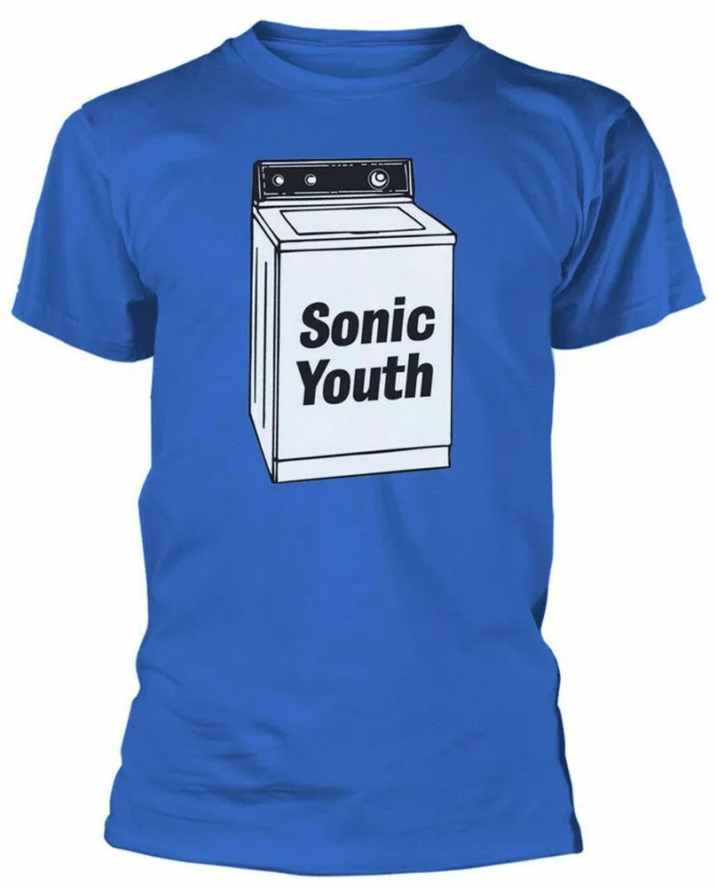 Official Sonic Youth T Shirt Washing Machine Blue Classic Rock Band Tee New