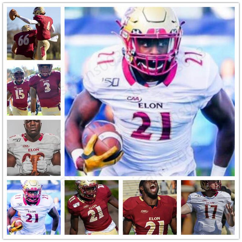 Custom ACC Elon Football stitched jersey any name number Men women Youth Marcus Willoughby Cole Taylor Brelynd Cyphers Jerseys