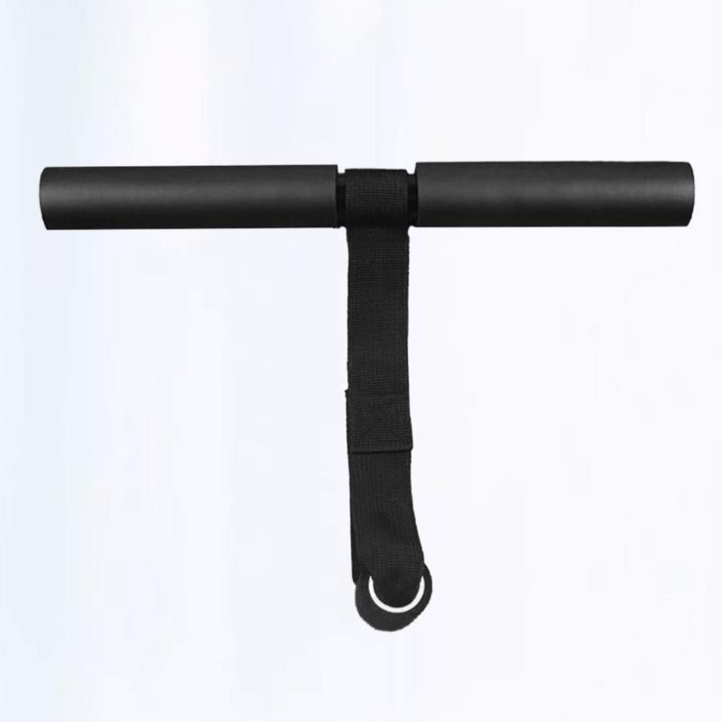 Household Fitness Equipment Sit-up Assist Simple T Shape Belt Bar Device Abdominal Trainer (Black) Horizontal Bars