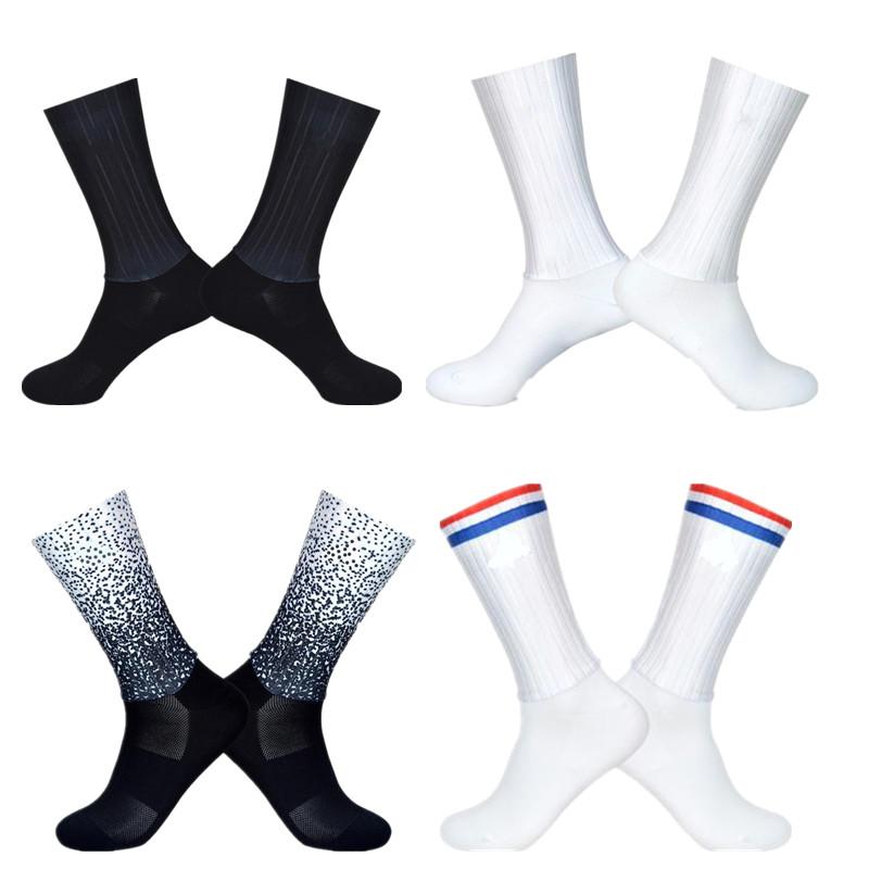 Summer Breathable Cycling Socks Men Anti Slip Seamless Aero Bike Wearproof Road Calcetines Ciclismo Sports