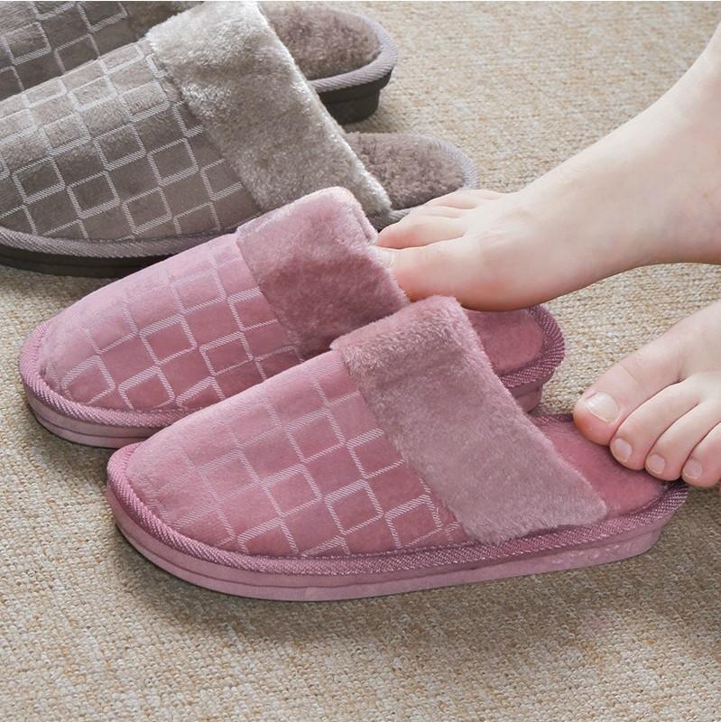 Fashion Ladies Cotton Slippers Winter Home Indoorcutenon-slipplushwarm Household Women