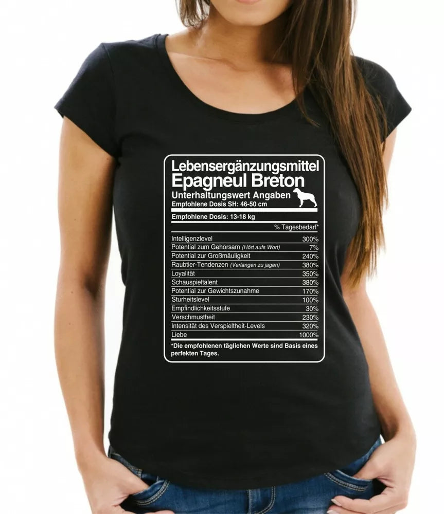 T-Shirt Womens dose Epagneul Breton Life Supplements by siviwonder