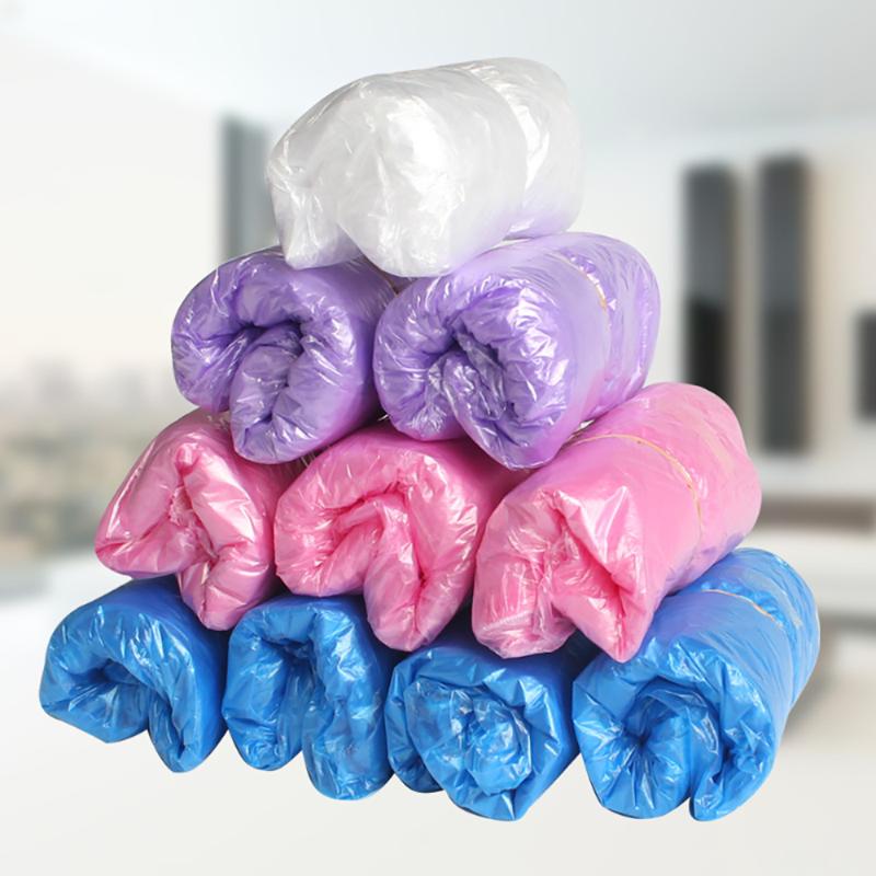 100Pcs PE Thickened Disposable Shoe Cover Plastic Waterproof Dustproof Rainproof Booties Covers Home Office Indoor Outdoor Parts & Accessori