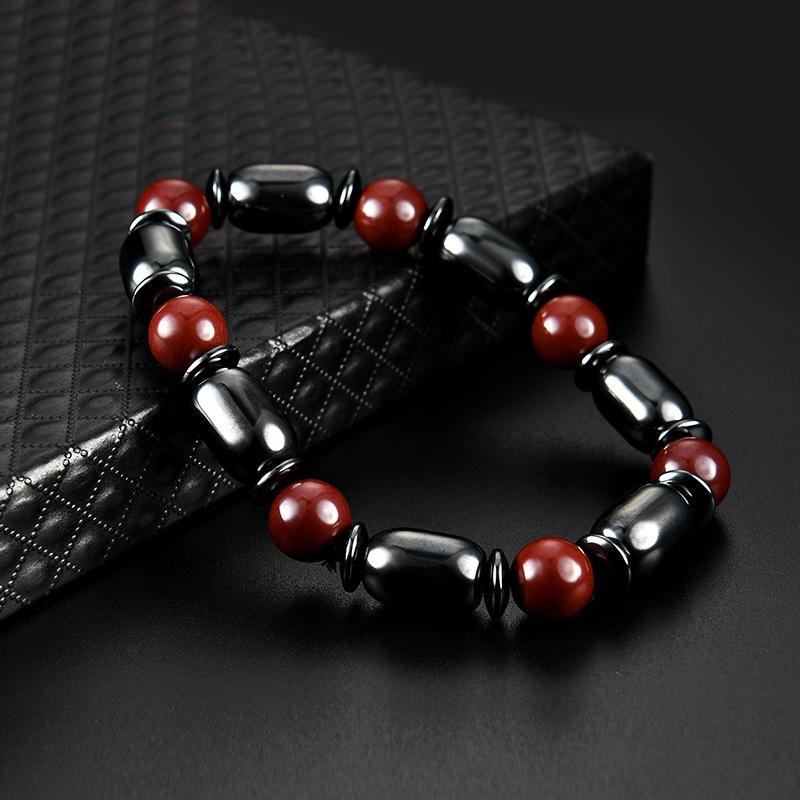 Beaded, Strands Fashion Black Gallstone Magnetite Beaded Bracelet Hematite Health Anti Fatigue Bracelets Bangle For Women Jewelry Gift