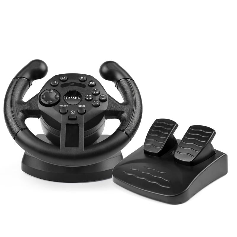 Game Controllers & Joysticks Racing Steering Wheel For PS3 PS2 PC STEAM USB Vibration Simulator Gaming Wheels Video With Foldable Pedal