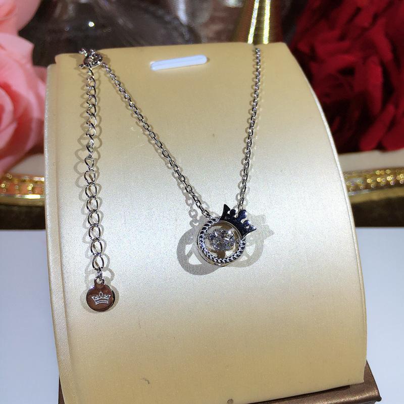 Pendant Necklaces Selling Quality Jewelry All Matching Complete 925 Sterling Silver Crown Fashion Designer Women Choker Necklace