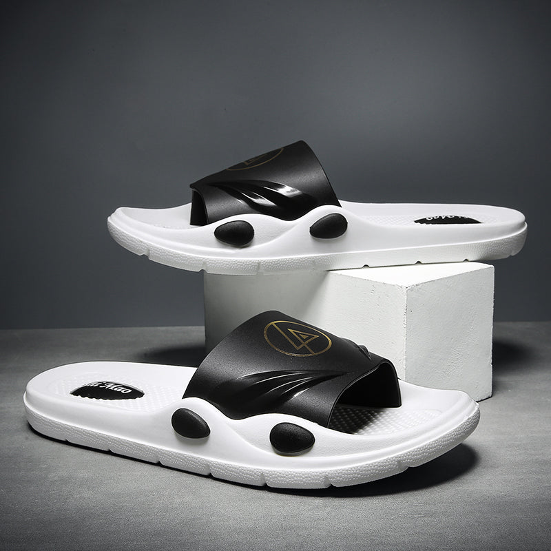 Code: 96-1953 Summer Men Slippers Youth Student Slides Black Grey White Light Blue Orange Designers flip flops Size 40-45