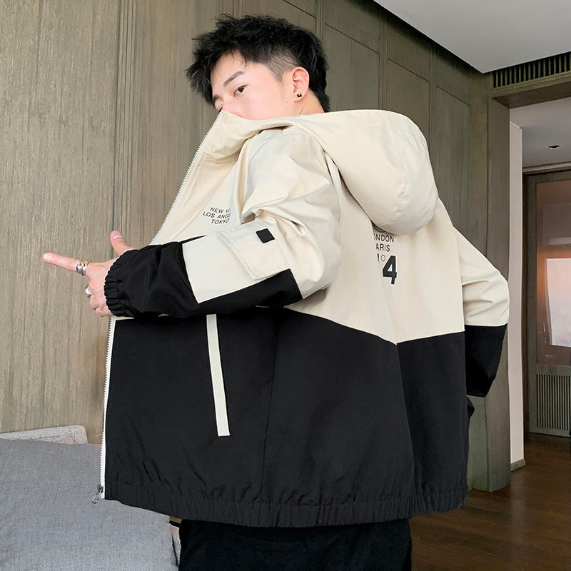 Coat Spring Men&#039;s and Autumn Thin Youth Student Korean Fashion Jacket