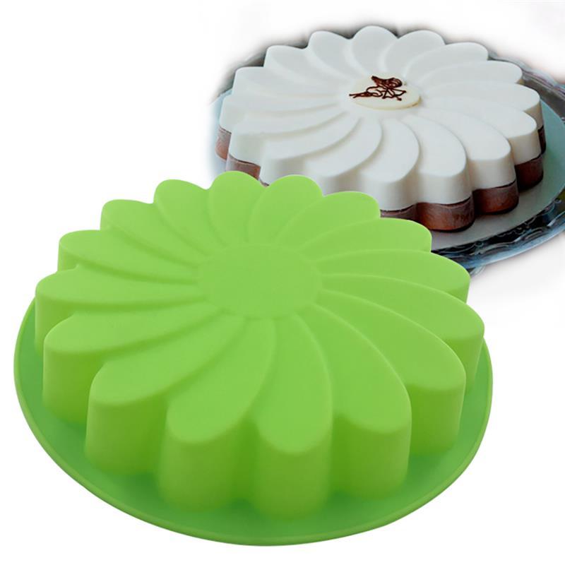 Baking Moulds DIY 3D Fondant Silicone Cake Molds Sunflower Shaped Bakeware Cookie Mould Pastry Decorating Tool Kitchen Accessories