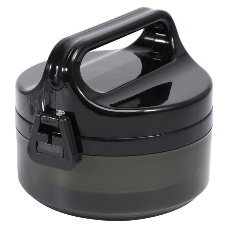 Dinnerware Sets 1Pc Stainless Steel Heat Preservation Bento Box Portable Container For School Office Camping (Black, Monolayer)