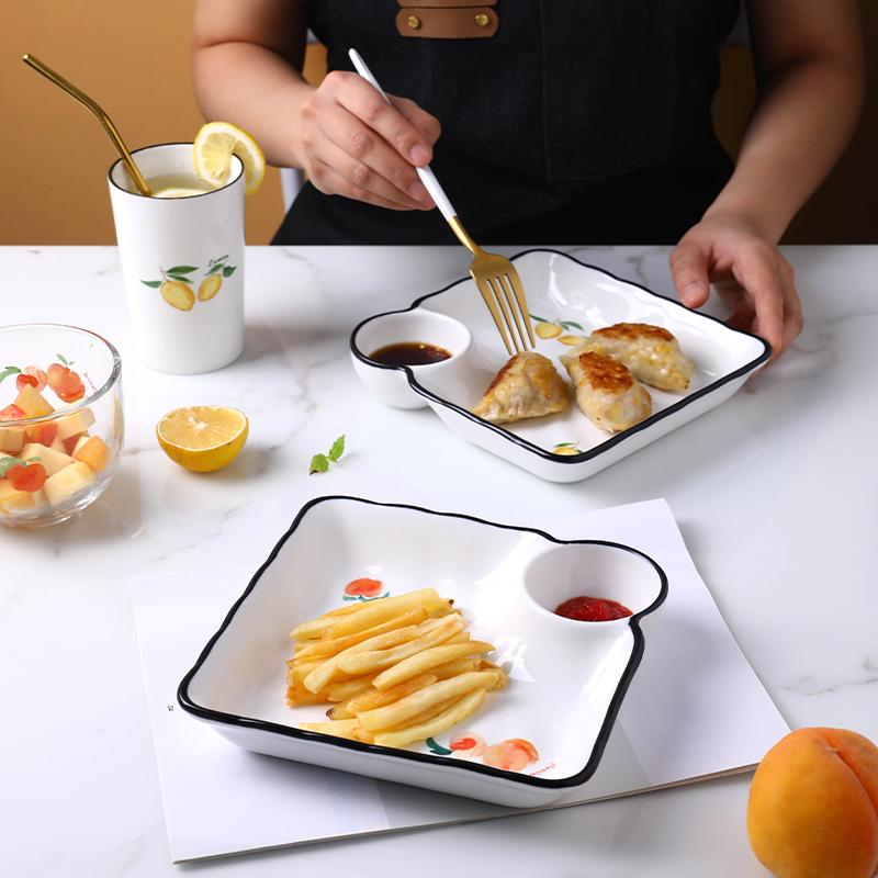 Dishes & Plates Dumpling Plate Breakfast Sushi Cutlery Dinnerware Set Dish &quot;plate Ceramic Dinner