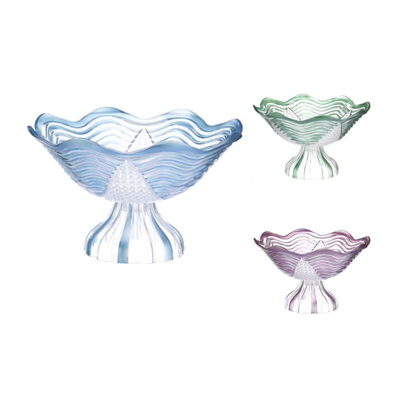 Dishes & Plates Imitation Glass Fruit Plate Household Salad Bowl Vase Snack Candy Box