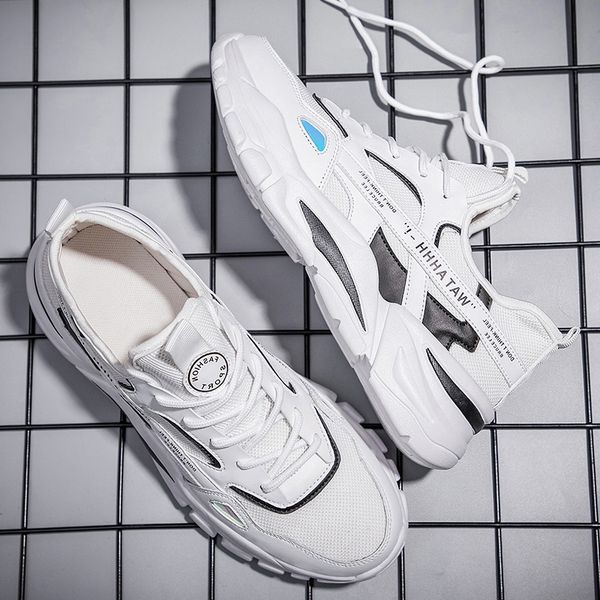 Mens Trainer Size Shoes Women Running Gray Black Blue Red White Sunmmer Thick soled Wear resistant Runners Sneakers Code