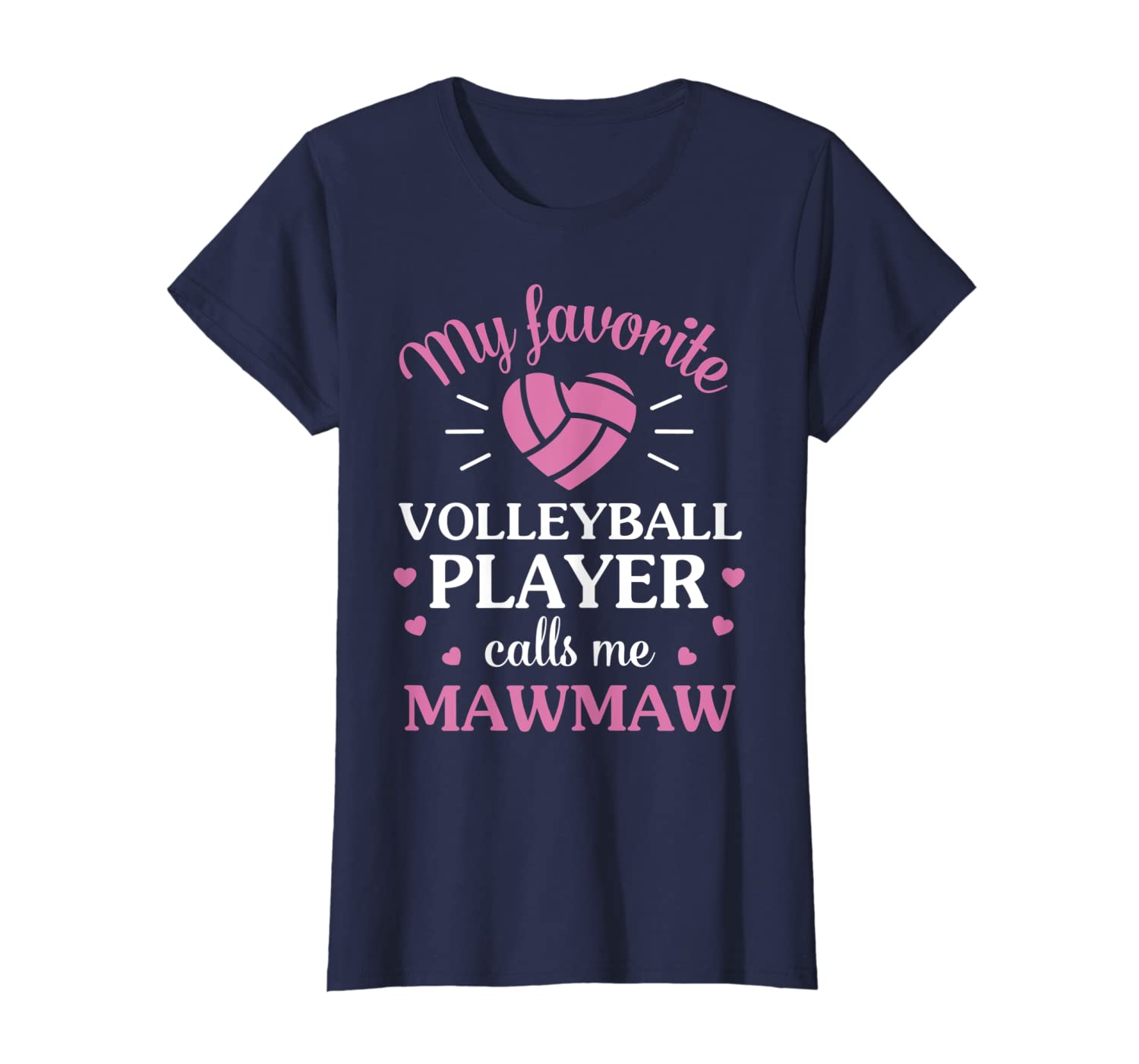 Womens Volleyball Mawmaw Grandma Favorite Player Shirt Cute Gifts