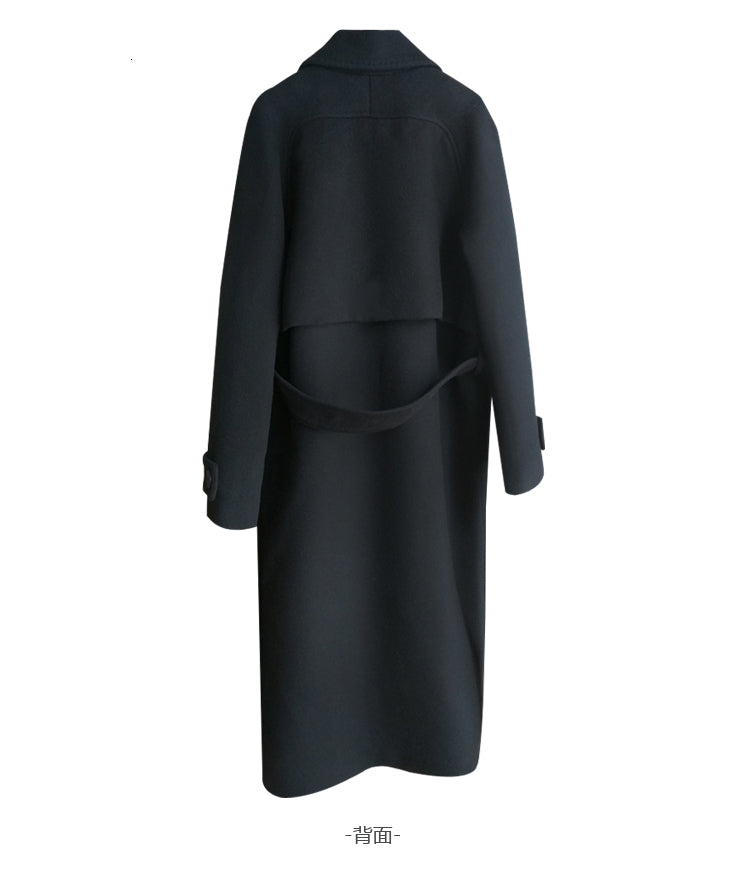 Women&#039;s Trench Coats Very Thick wool jacket women winter coat warm woolen jackets female outerwear large size long coats manteau femme XS-2XL M