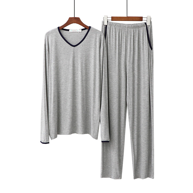 Men&#039;s Sleepwear 2020 Modal Pajamas Men&#039;s Spring Autumn Long Sleeve Long Pant Sleepwear Pyjama Set Cotton Winter Male Nightwear pijama homb