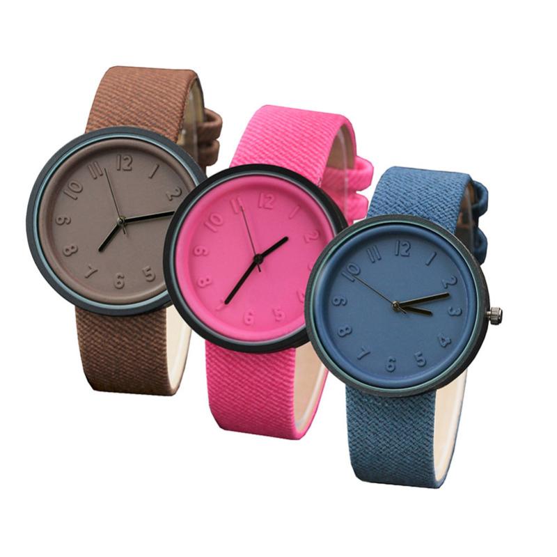 Wristwatches Women Girl Watches Luxury Simple Style Number Quartz Leather Belt Wrist Watch Relogio Feminino For Gift Student Clock #c