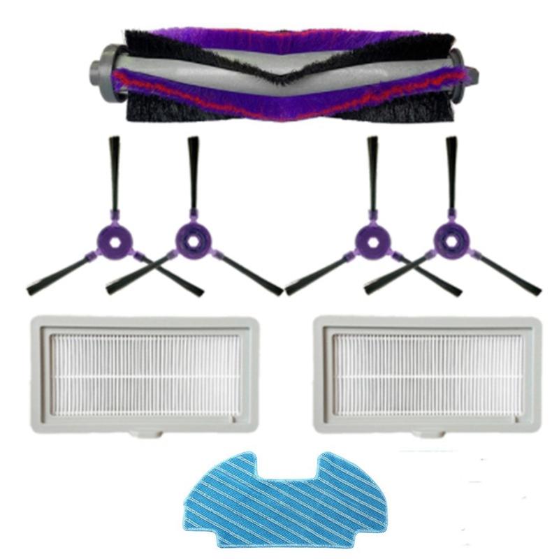 Vacuum Cleaners Roller Soft Side Brush Filter Mop Cloth For Midea VCR08 MR09 I5 Robot Cleaner Parts Replacement Kit