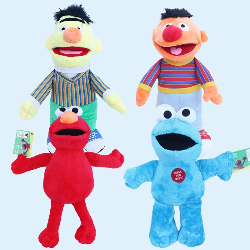 Cartoon Sesame Street 20Cm Elmo Cookie Monster Erine Bert Pluche Knuffels Pop Soft Animals Toys For Children Toxin