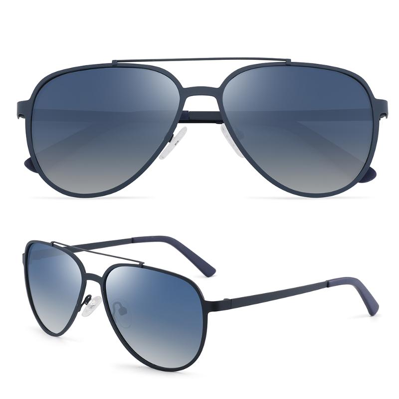 Fashion Sunglasses Frames Retro HD Spot Gradient Lens Customizable Brand Full Rim Man And Woman Metal