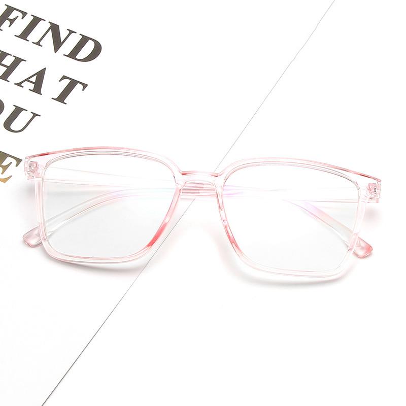 Fashion Sunglasses Frames Anti-Blu-ray Glasses Frame Korean Square Large Men And Women Decorative Flat Mirror.