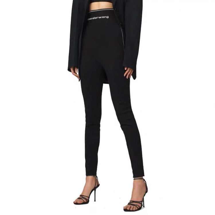 Women&#039;s Pants High End King Aw Leggings Waist Slim Elastic Sports Leisure Tights