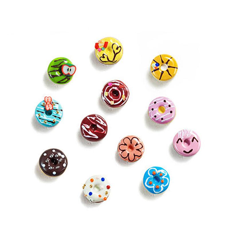 Stud Romantic Sweet Candy Colors Donuts Earrings For Women Girl Good Gift 1 Pc Ears Simple Elegant