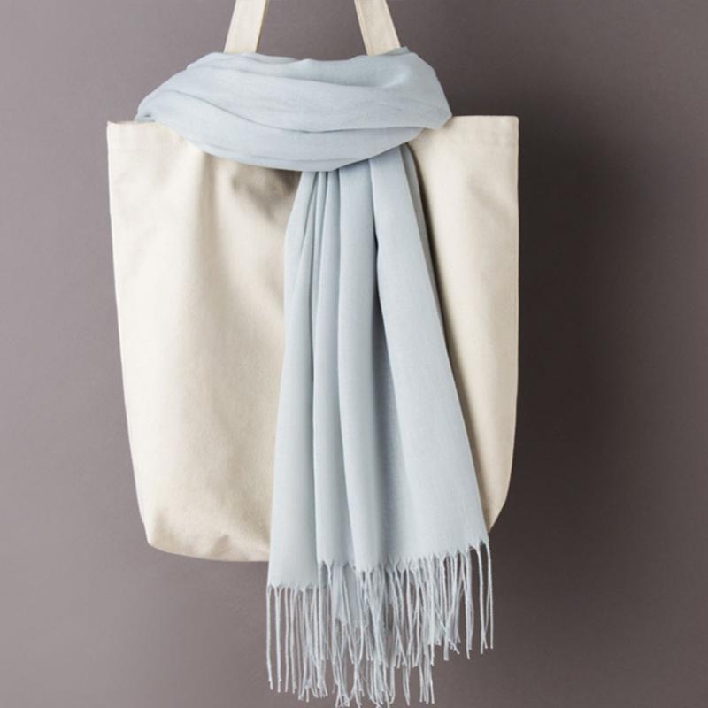 Scarves Classic Color Fashion Style Cashmere Scarf Solid Fringed Shawl