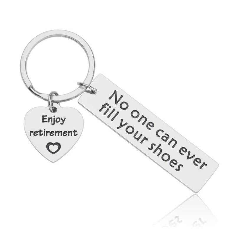 Keychains Retirement Keychain Gifts For Coworker- No One Can Ever Fill Your Shoes Enjoy Gift Assistant Dentist Teacher