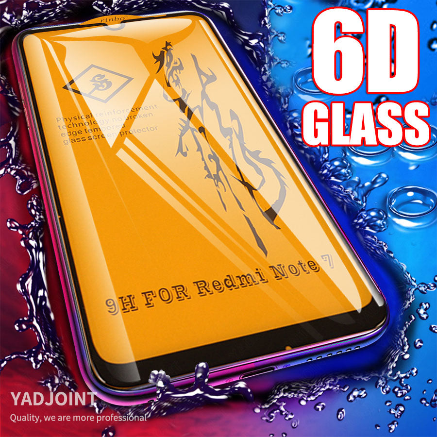 6D Full Cover Screen Protector For Xiaomi Pocophone F1 Poco F3 X3 M3 F2 Mi 10T 9T Redmi Note 10 9 9S 8 Pro Glass Tempered Glass