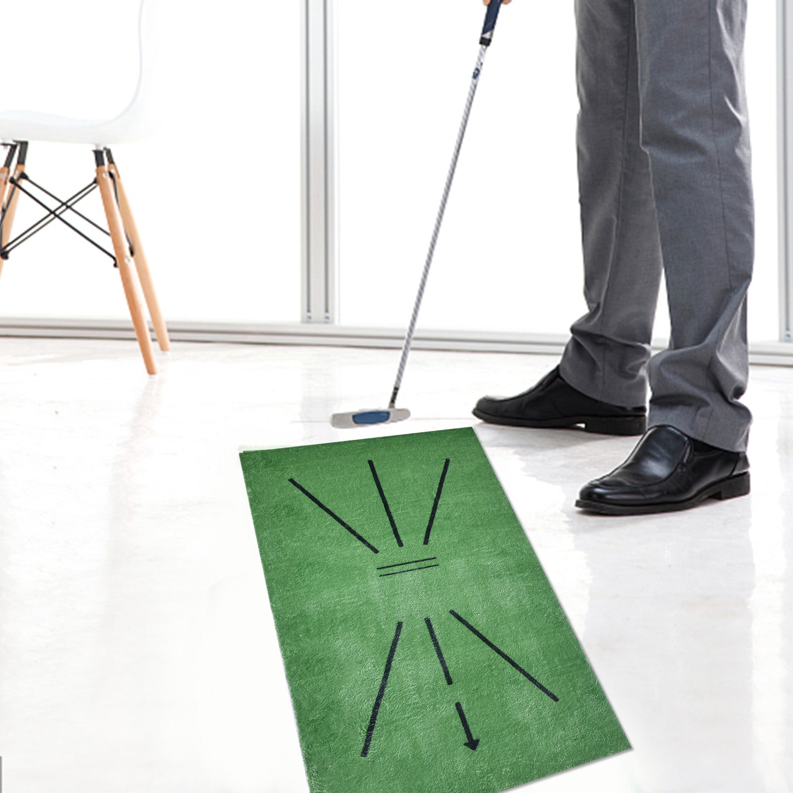 Outdoor Golf Swing Detection Mat Batting Garden Grassland Practice Training Equipment Mesh Aid Cushion Tool for Indoor Office Game Gift