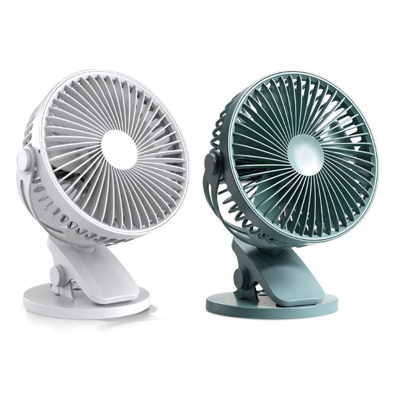 Electric Fans 4-6inch Mini Portable Desk Fan USB Powered Or 1800mAh Rechargeable Battery Personal For Car Office