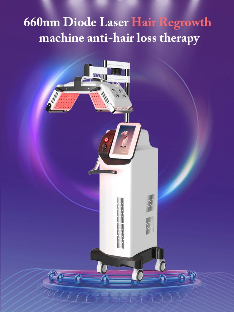 Lastest technology Hospital-Salon Use Professional 660nm diode laser hair growth equipment for Hair Loss Treatment