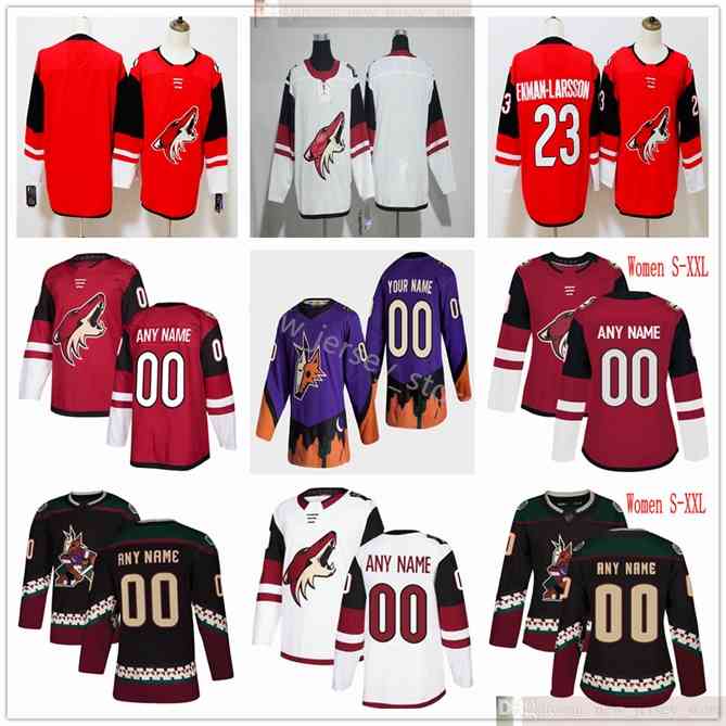 96 Custom 2021 Reverse Retro Man Women Youth Kids Hockey Arizona Coyotes Jakob Chychrun Jason Demers Johan Larsson John Hayden Oesterle Kyle